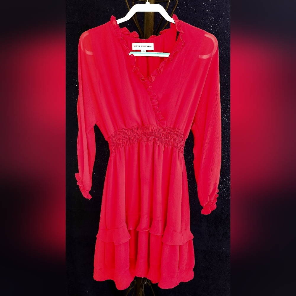 Emma & Michelle red summer dres